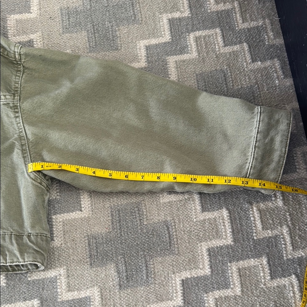 Zara Women's Olive Green Hooded Jacket - Picture 5 of 7